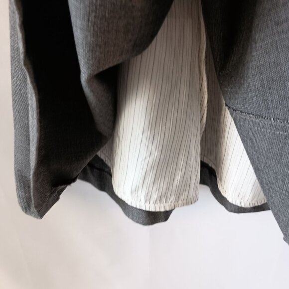 H&M Fit & Flare Gray Sleeveless Dress Size 6 Fully Lined Stretch Side Zip - Picture 7 of 10